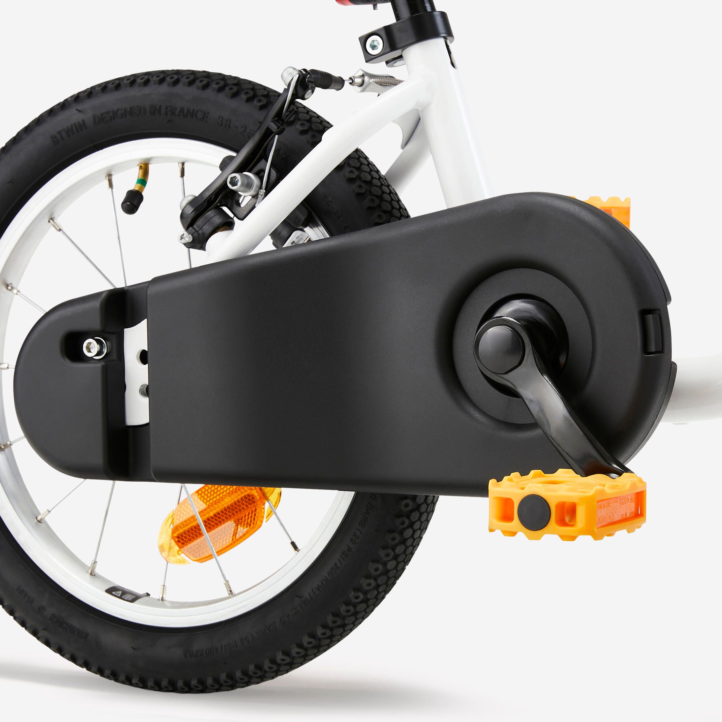 Bicicletă Discover 100 14" alb - produs resigilat (nou) Decathlon