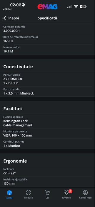 Monitor Lenovo 165hz G25-20