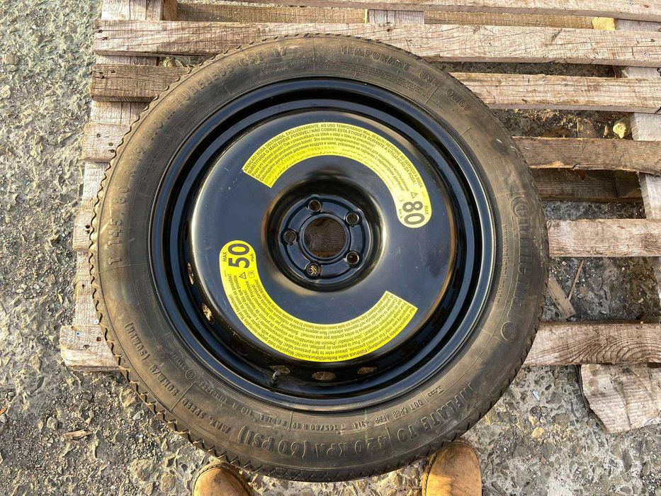 19 Резервна Джанта Патерица 5х112 AUDI A8 5J et22 Continental 145/80