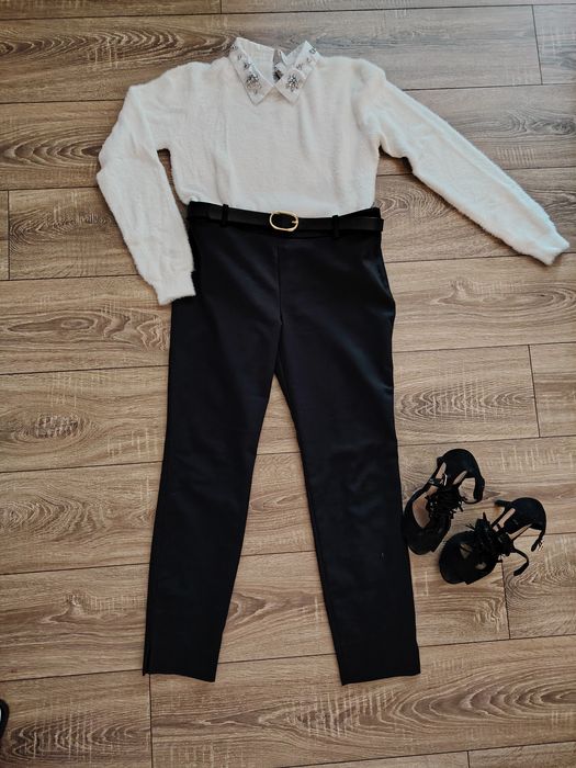 Pantaloni negri L zara