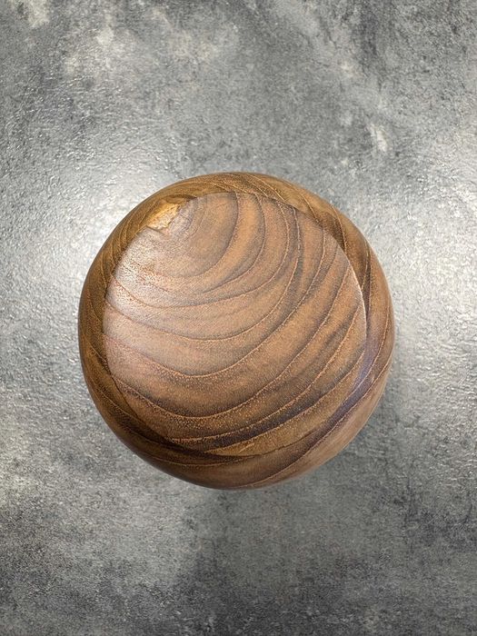 Cana mica, lemn, tec, 7 x 7 x 8 cm