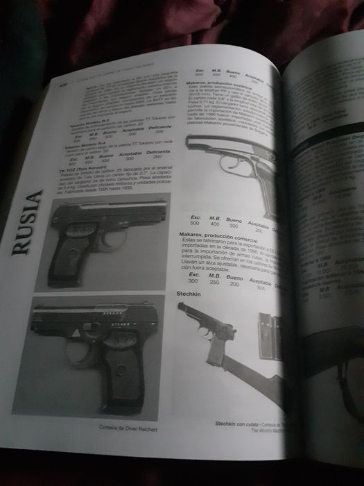 Arme de foc ,catalog,ghid militar /nou,Spania