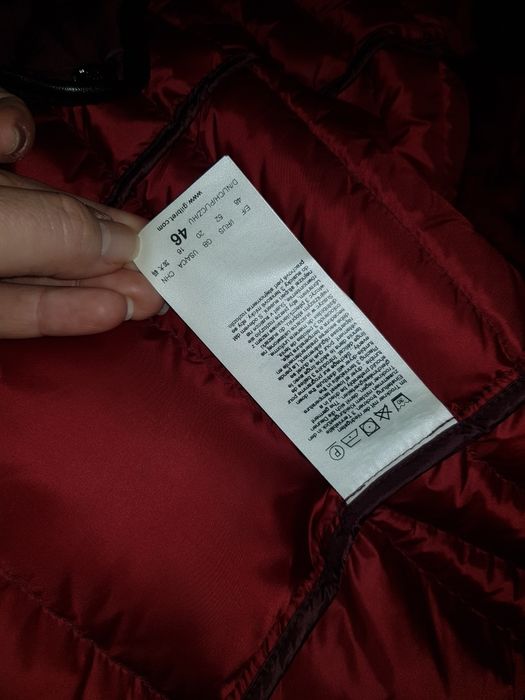 Geaca subtire grena umplutura naturala marimea 44-46, ca noua