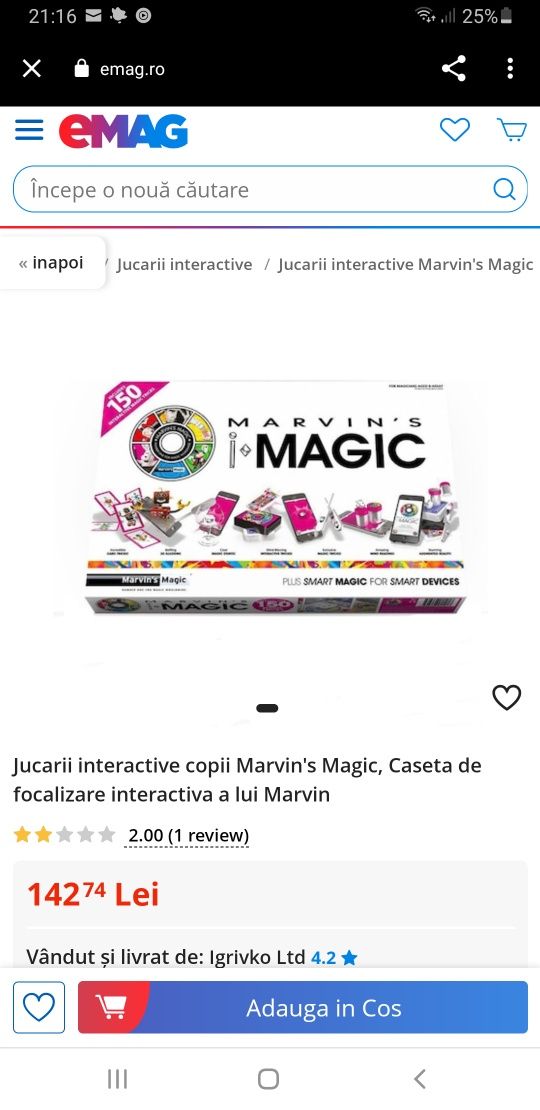 Jucarii interactive copii Marvin's Magic 50 Interactive Magic Tricks