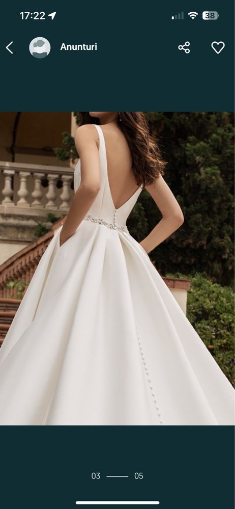 Rochie de mireasa Pronovias, model Malena