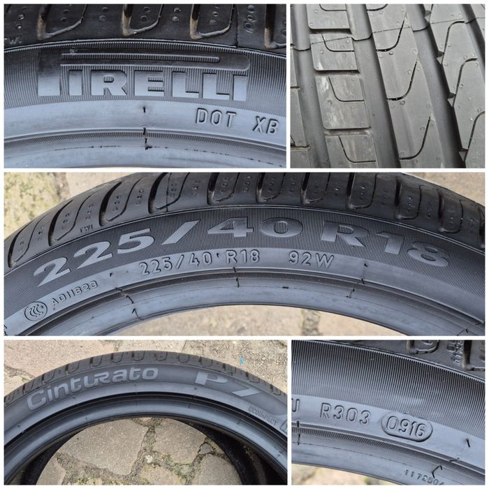 O bucată 225/40 R18 vară - una Pirelli Dunlop