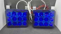 LED Мощни сини лампи за Линейка 24W Полиция НСО СОТ син/син за решетка