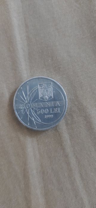Monedă 1999 cu eclipsa de soare