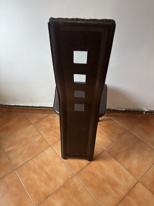 Scaune set 6 Buc de piele utilizate
