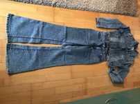 Costum blugi modern trapez
