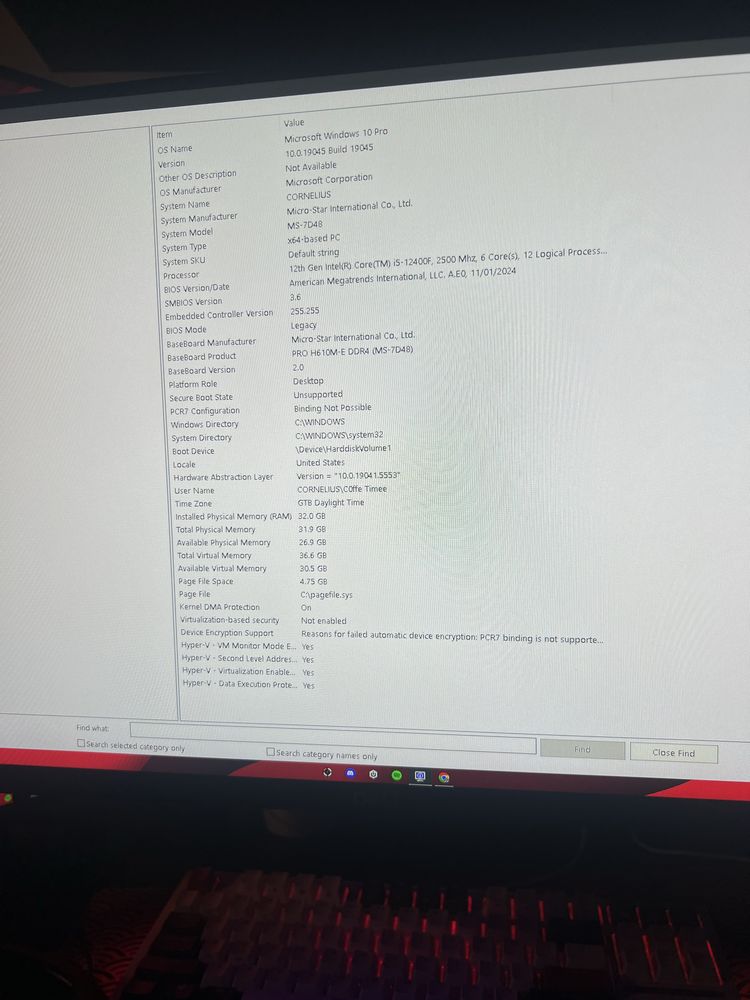 Pc Gaming Rtx3060 12gb i5 12400f 32gb ram DDR4