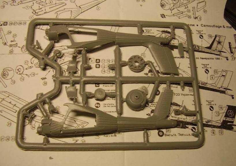 Сборная модель самолета PZL 104 Wilga 35H (Амодел 1/72)
