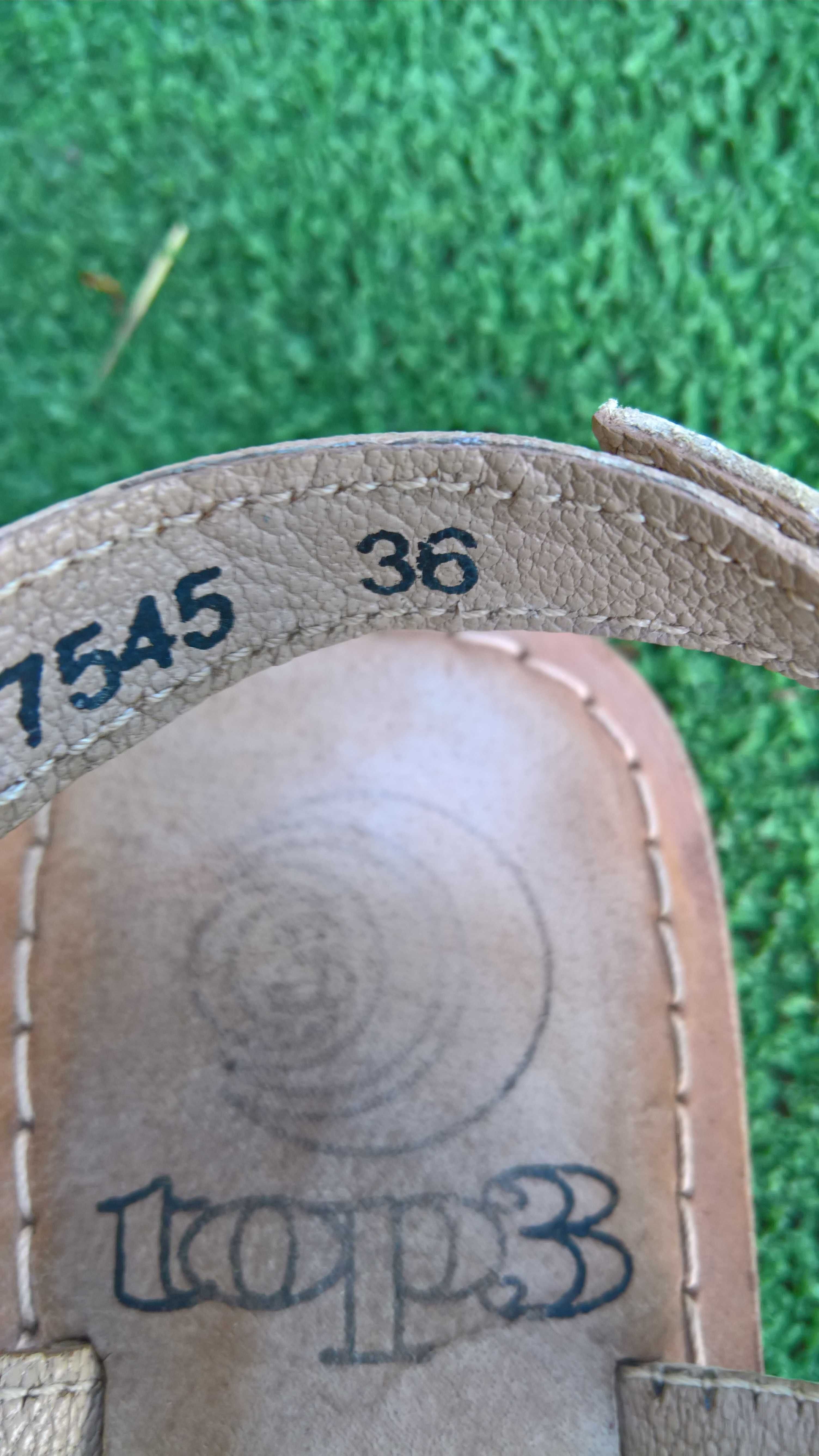 Sandale piele naturala mar.36