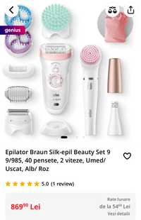 Epilator Braun Silk-epil SensoSmart 9-985BS (white color)