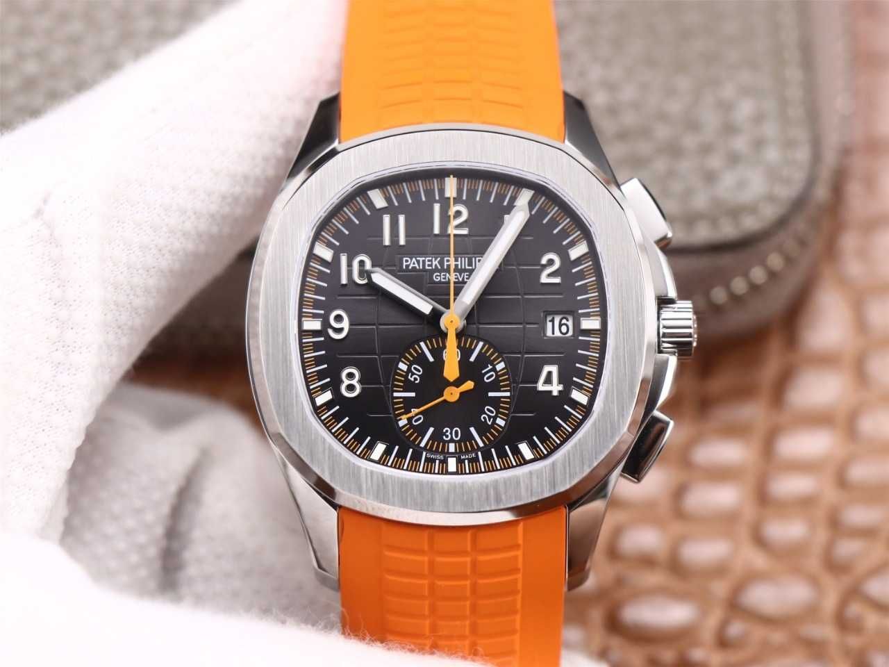 Patek Philippe Aquanaut Chrono оранжево/ 2