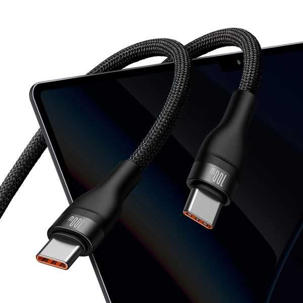 Baseus 2 в 1 USB-C кабел с бързо зареждане за две устройства с USB-C