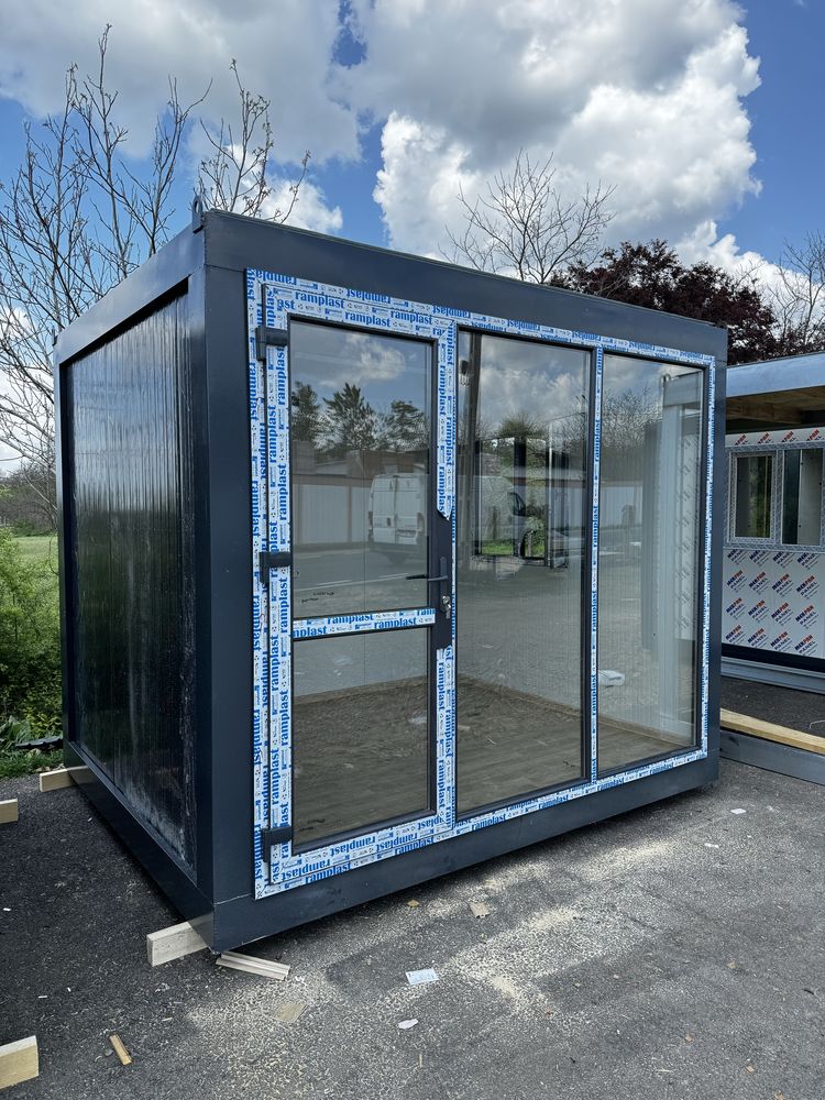 Vand container vitrina gri antracit