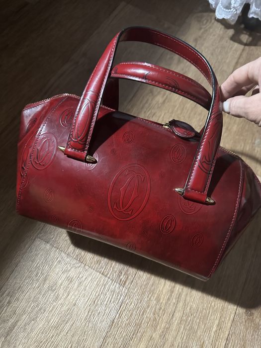 Сумка Cartier бордовая