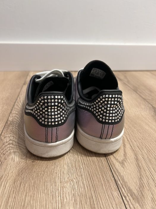 Adidas Stan Smith metallic silver stone, marime 38