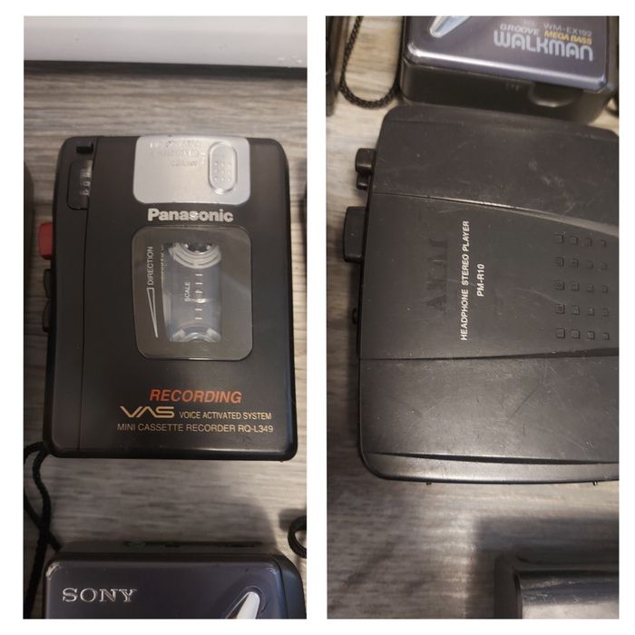 Vând Lot 13 walkman - reportofon - radiocasette