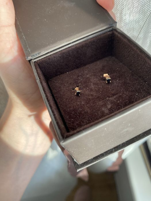 Cercei cu diamnete negre TEILOR