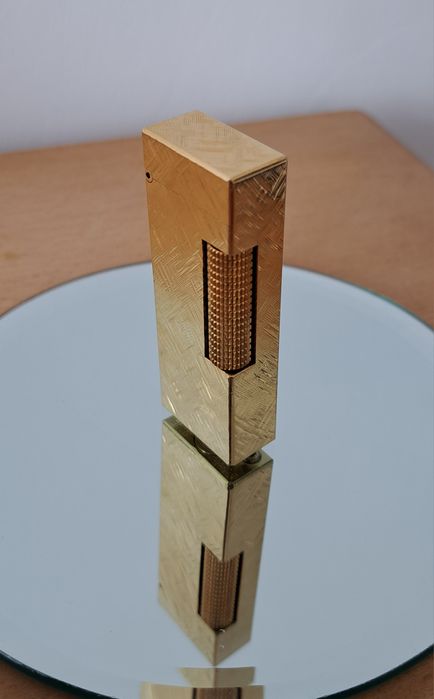 Bricheta Dunhill Rollagas 1970 vintage gold plated