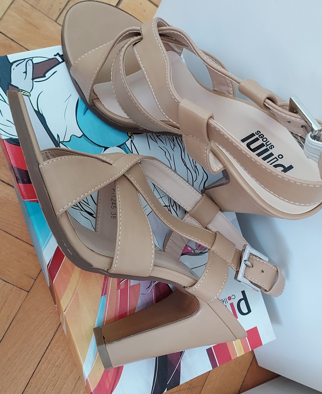 Дамски сандали на ток Pilini