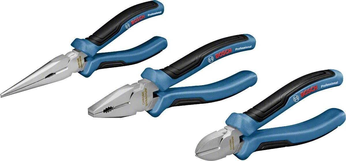 Bosch Professional /сини/ клещи, комбинирани, резачки, дълга човка