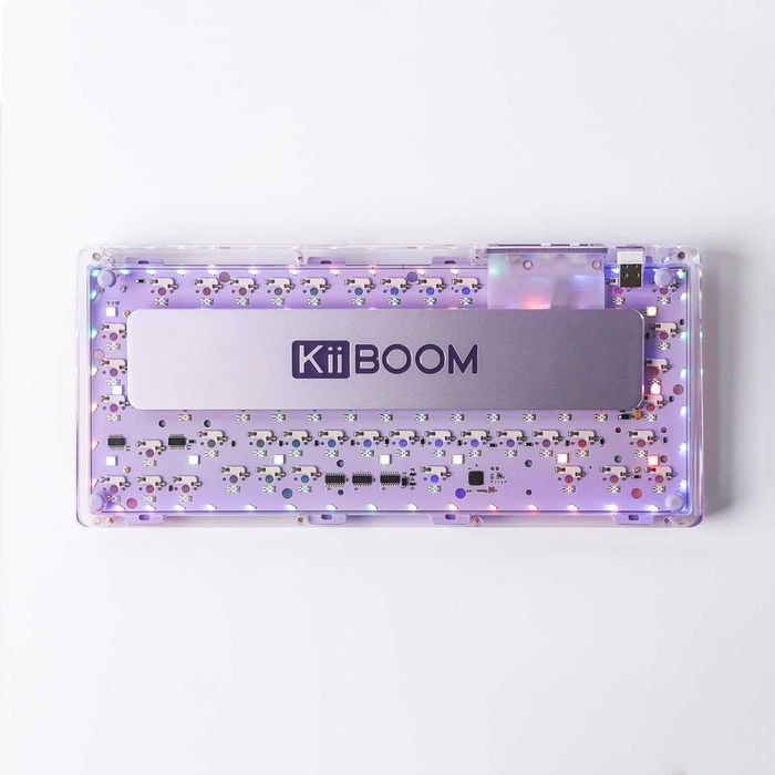 Геймърска механична клавиатура KiiBoom Phantom 81 V2 прозрачна RGB
