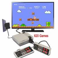 Теливизионна игра Nintendo с два джойстика и 620 ретро игри Атари