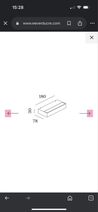 Wever & Ducré Lumina de perete DOMINO WALL SURF 1.0 LED 2700K W