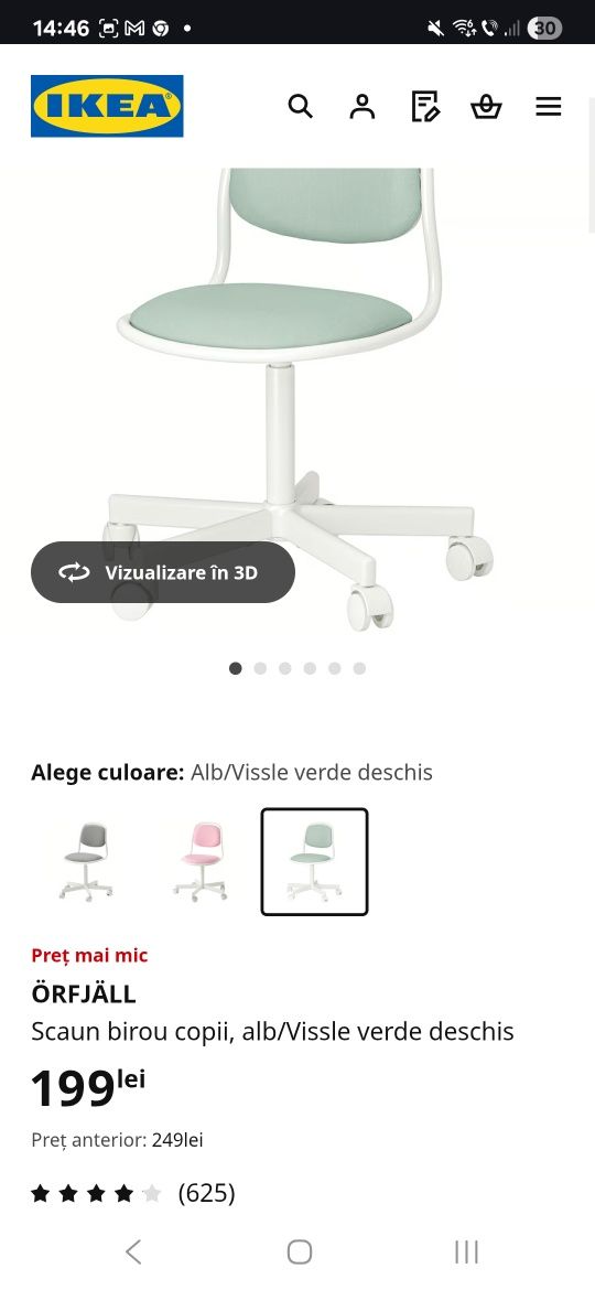 Vând scaun Orfjall -Ikea-SH