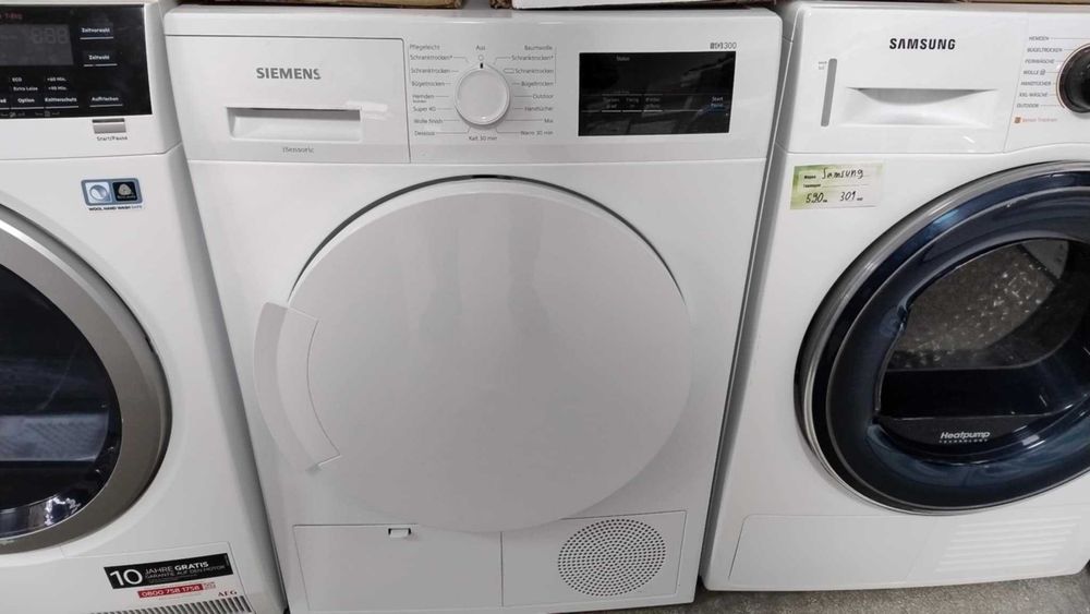 A++ Сушилня с термопомпа Siemens-Сименс 8 кг autoDry iQ300