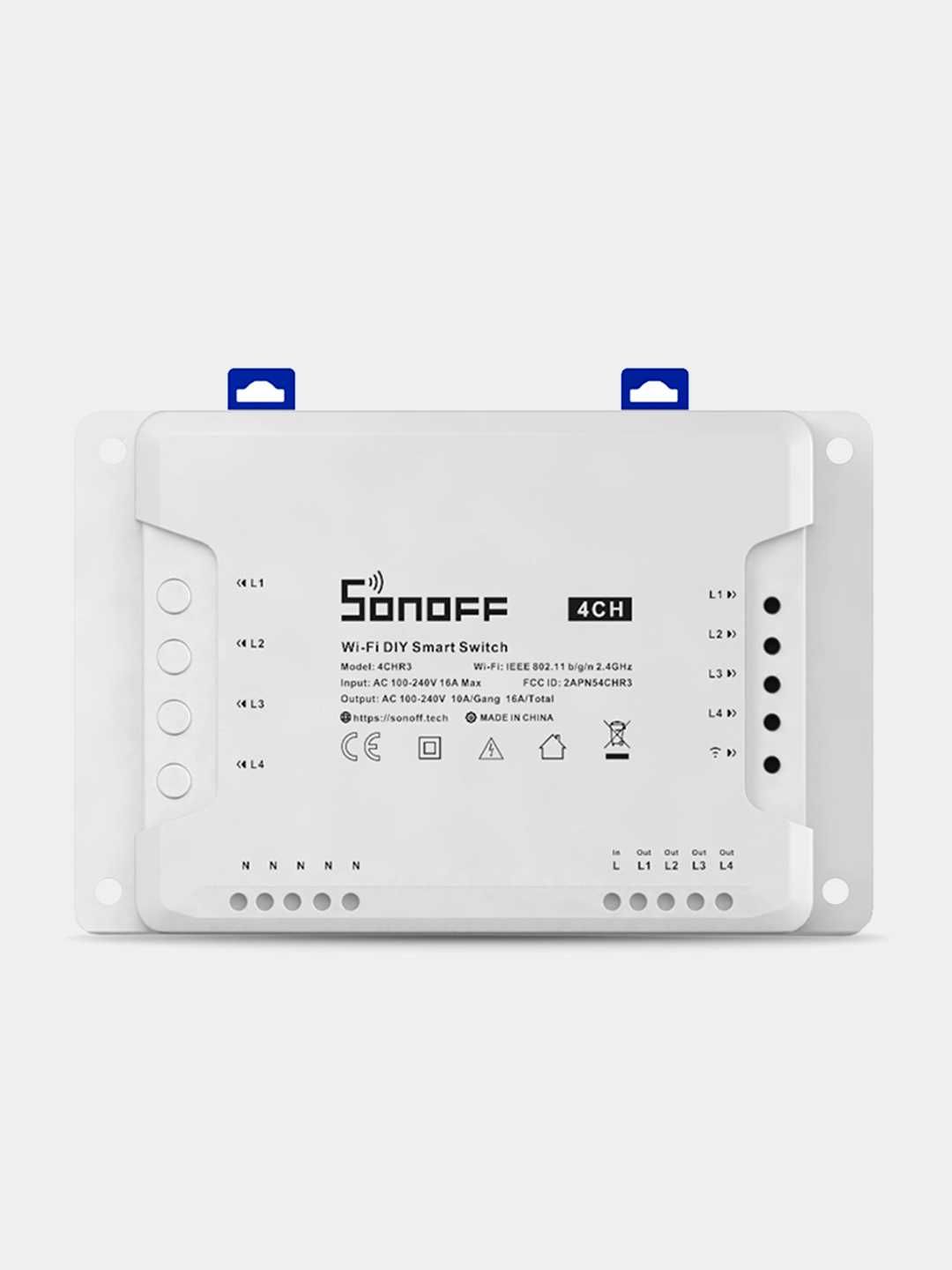 WiFi реле Sonoff 4CHR3