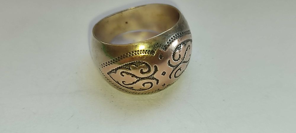 Кольцо серебряное широкое, разм.21