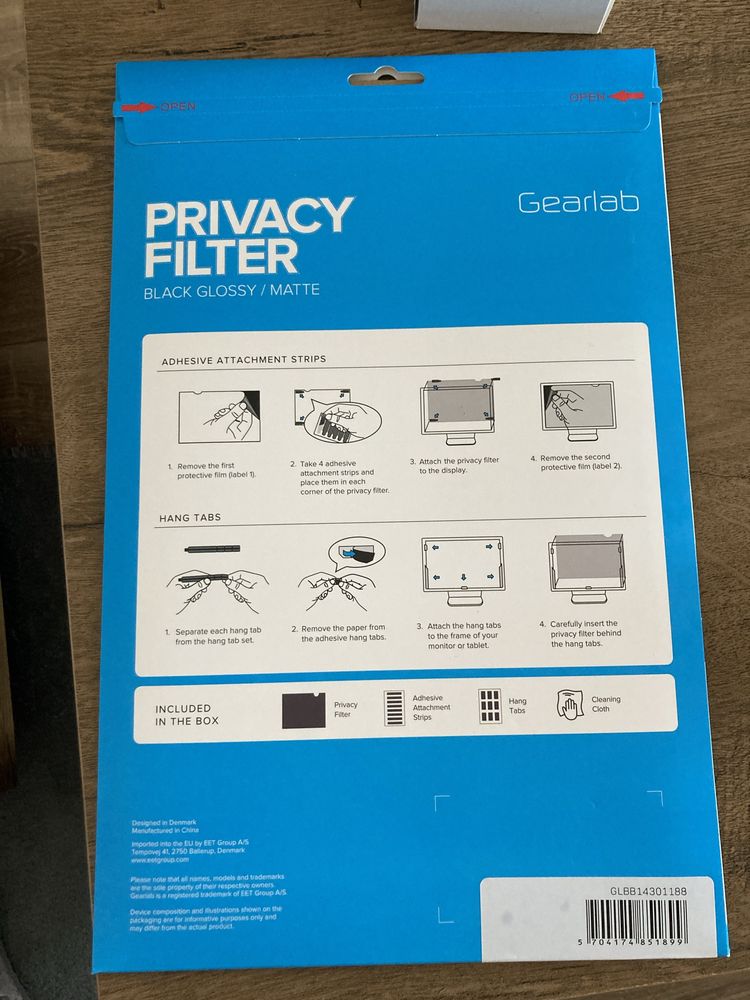 Privacy Filter Gearlab