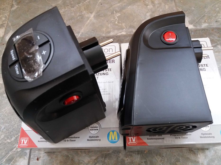 Aeroterma rotativa sau fixa 2 trepte caldura 400W 1200W ventilator aer