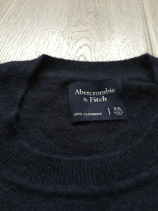 Abercrombie&Fitch 100% кашмир тъмно син XXL