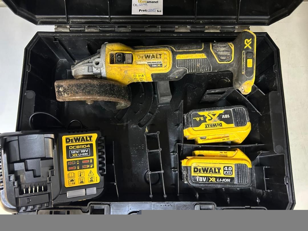 Polizor unghiular DeWalt DCG405, 125 mm, cu 2 -D-