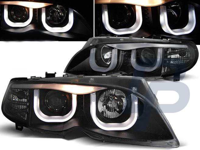 Фарове БМВ 3D LED Angel Eyes BMW E46 Седан Фейслифт БМВ Е46 facelift