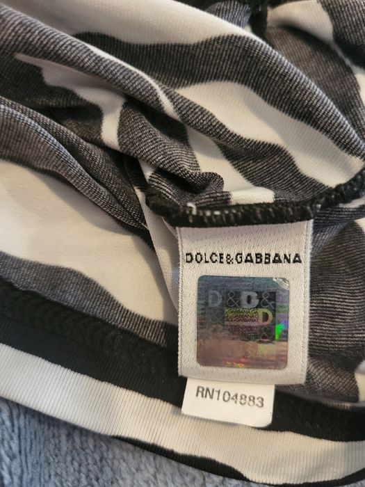 Tricou alb cu negru Dolce n & Cabana