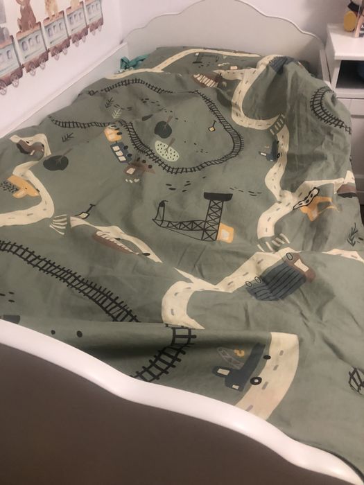 Pat copii 160x80 PAL alb