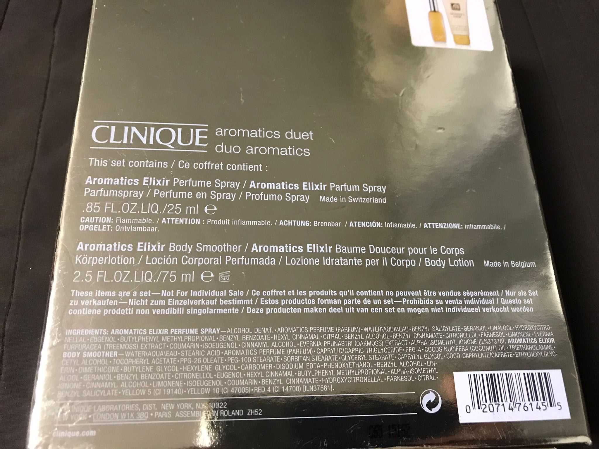 Set cadou CLINIQUE Aromatics duet Parfum + Lotiune de corp