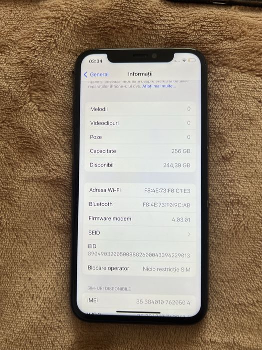 Vand iphone 11 pro 256gb