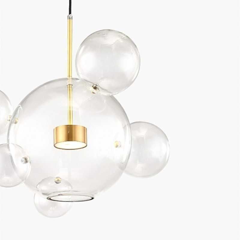 Стъклен сферичен LED Пендел Orbital 6