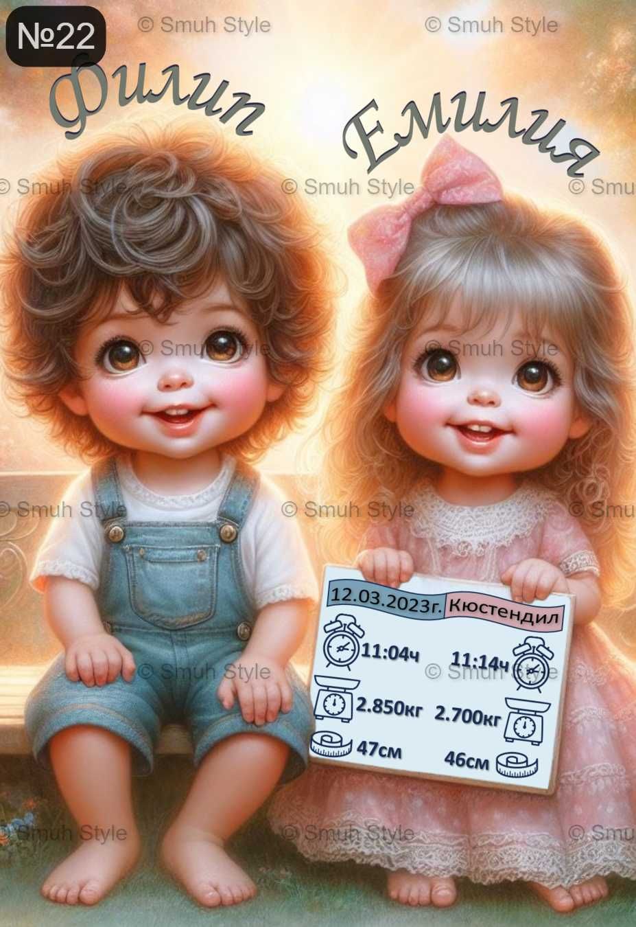 Бебешка визитка в рамка - Част 3