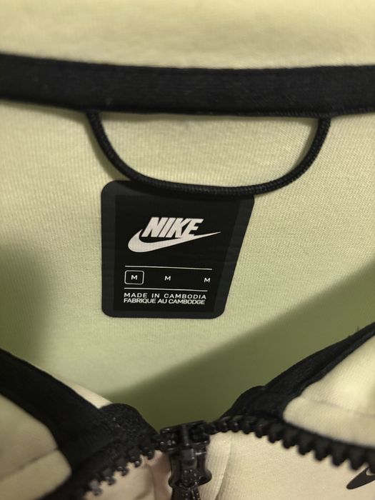 bluza hanorac nike tech fleece verde marime M