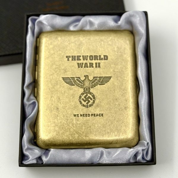 Табакера от месинг WWll за( 20бр-80мм)