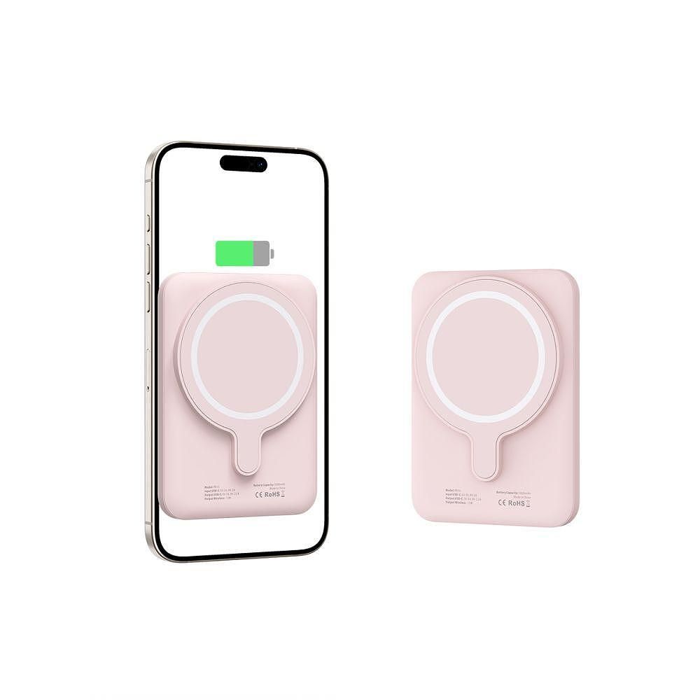 Батерия tech - protect lifemag magsafe power bank 5000mah розова