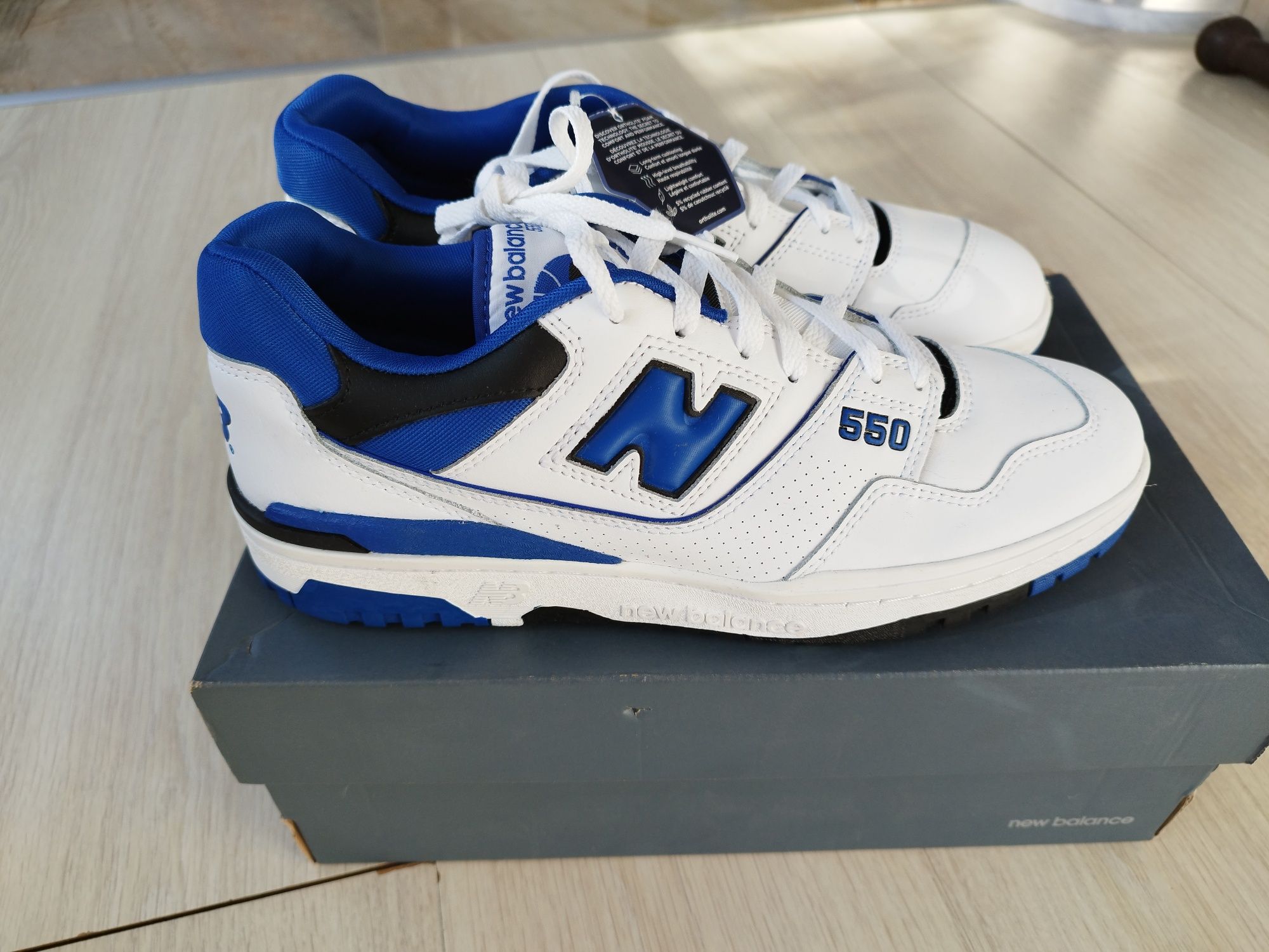Мъжки маратонки New balance 550 trainers in white and blue